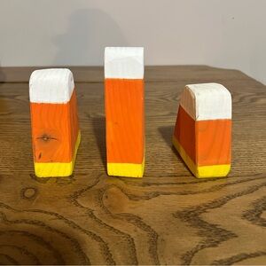 Wooden Candy Corn Decor